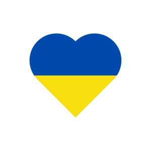 Free Ukraine Heart Flag SVG File Free SVG