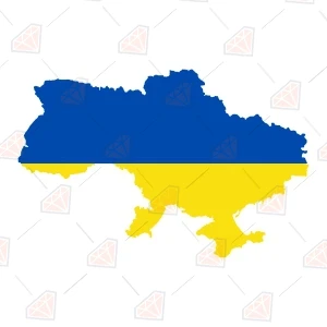 Free Ukraine Map Flag SVG Svg