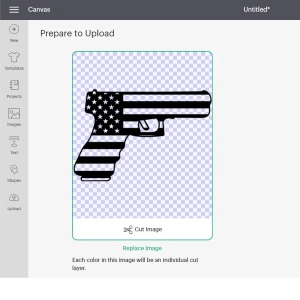 Glock USA Flag Gun SVG | Patriotic Gun SVG Vector File, USA SVG