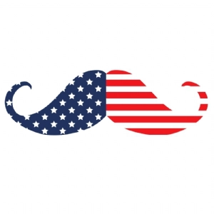 USA Flag Moustache SVG | 4th Of July SVG Cut Files 4th Of July SVG