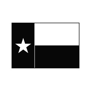 Texas Flag SVG Black and White, Cricut Files Texas SVG