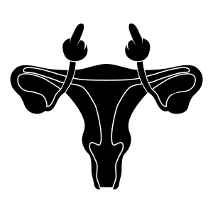 Uterus Middle Finger SVG Cut File Anatomy (Skeleton And Skull)