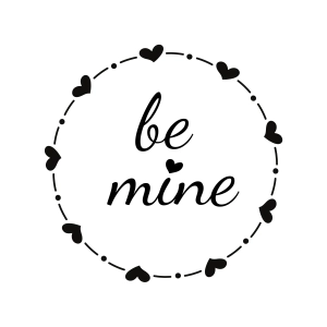 Be Mine Valentine SVG, Valentine's Wreath SVG Clipart Valentine's Day SVG