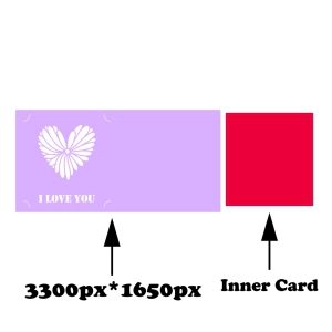 Valentine's Day SVG Card Cut File, I Love You SVG Vector Files Valentine's Day SVG