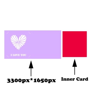 Valentine's Day SVG Card Cut File, I Love You SVG Vector Files Love SVG