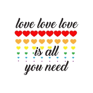 Love is All You Need SVG, Valentine's Day SVG Cut File Love SVG