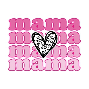 Valentine's Day Mama SVG, Retro Mama Sublimation Design Sublimation SVG