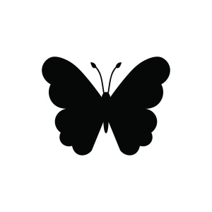 Vector Butterfly SVG, Simple Butterfly Silhouette Butterfly SVG