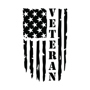 Vertical Distressed Veteran Flag SVG, Veteran Flag SVG, US Army SVG Veterans Day SVG