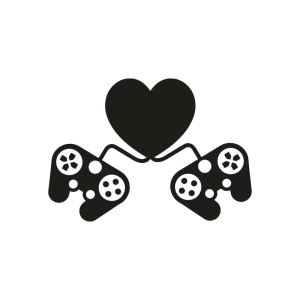 Video Game Heart Controller SVG Cut File Gaming