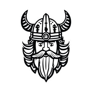 Viking Outline SVG Drawings