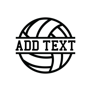 Volleyball Monogram SVG, Volleyball SVG with Name Volleyball SVG