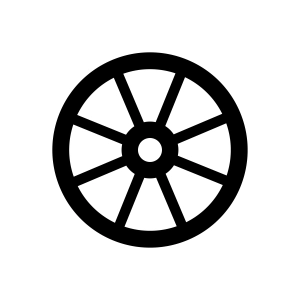 Wagon Wheel SVG Geometric Shapes