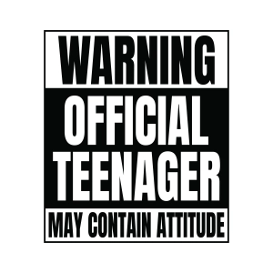 Warning Official Teenager SVG,  May Contain Attitude SVG, 13th Birthday Shirt SVG Birthday SVG