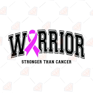 Warrior Stronger Than Cancer SVG