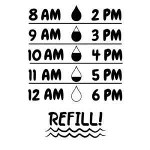 Water Bottle Refill SVG, Instant Download T-shirt SVG