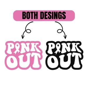 Wavy Pink Out SVG, Breast Cancer SVG Design Cancer Day SVG