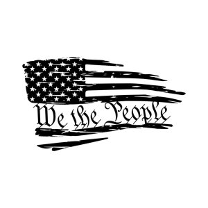 We the People American Flag SVG, Constitution SVG File USA SVG