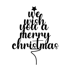 We Wish You A Merry Christmas SVG & DXF Files Christmas SVG