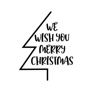 We Wish You Merry Christmas with Tree SVG for Shirt Christmas SVG
