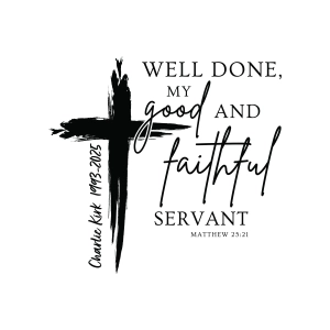 Well Done My Good and Faithful Servant SVG, Charlie Kirk Memorial USA SVG