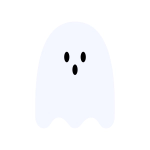 White Ghost SVG, Halloween Ghost SVG Vector File Halloween SVG