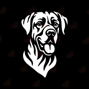 White Labrador Retriever SVG – White Lab Face Cut File