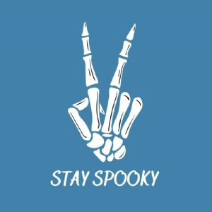 White Stay Spooky SVG, Stay Spooky SVG Vector Halloween SVG