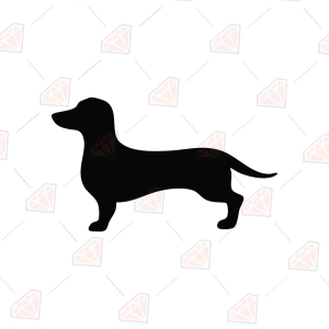 Wiener Dog Silhouette SVG