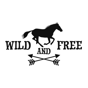 Wild and Free SVG, Horse Shirt Design Horse SVG
