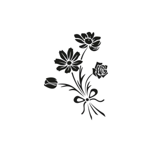 Wildflower Bouquet SVG, Bunch of Flowers SVG Flower SVG