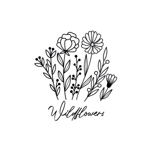 Wildflowers Bunch SVG, Wildflower Bouquet SVG Instant Download Flower SVG