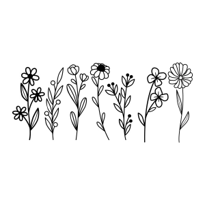 Wildflowers SVG Design, Raising Wildflowers SVG Instant Download Flower SVG