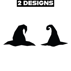 Witch Hat Silhouette SVG Files, Witch Hat Clipart, Cricut Halloween SVG