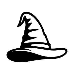 Witch Hat SVG, Witch Hat Clipart Outline Halloween SVG