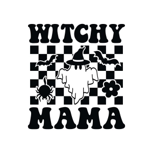 Witchy Mama SVG, Halloween Ghost Mama SVG Ghost SVG