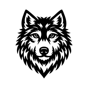 Wolf Face SVG Cut File Svg