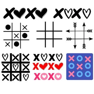 Valentine's Day XOXO SVG Bundle, Instant Download Valentine's Day SVG