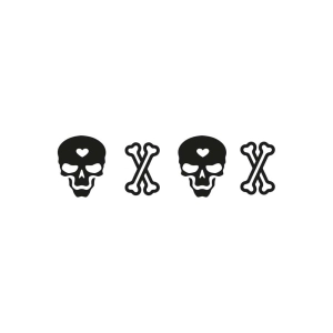 XOXO Skull SVG, Valentine's Day SVG Clipart Xoxo SVG