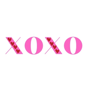 XOXO with Heart SVG, Valentine's Day SVG Valentine's Day SVG