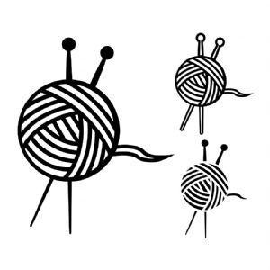 Yarn Ball SVG,  Yarn Ball Crochet SVG Bundle Vector Instant Download Drawings