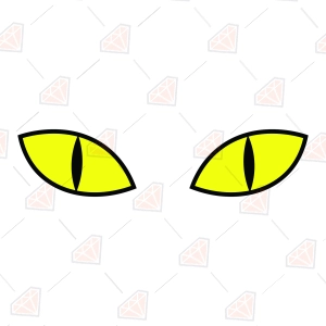 Yellow Cat Eyes SVG