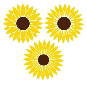 Yellow Sunflower Bundle SVG Cut Files Sunflower SVG