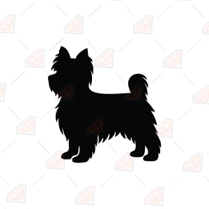 Yorkie Silhouette SVG – Yorkshire Terrier Cut File