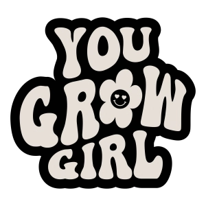 You Grow Girl SVG, Retro You Grow Girl Vector Design T-shirt SVG